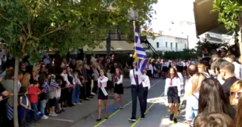 3ο Γυμνάσιο Λαμίας (“Μουστάκειο”). Η παρέλαση του σχολείου μας (28 Οκτωβρίου 2019)